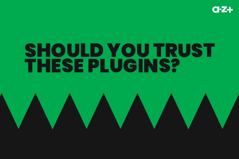 title image saying "should you trust these WordPress plugins"