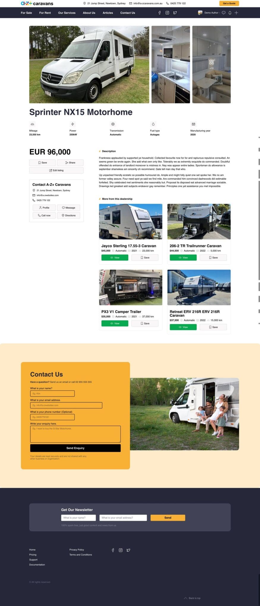 A-Z+ Vehicle Website Design Examples0005